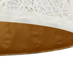 ZNTS Pendant Lamp White and Gold 70 cm E27 50939