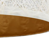 ZNTS Pendant Lamp White and Gold 70 cm E27 50939