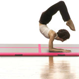 ZNTS Inflatable Gymnastics Mat with Pump 500x100x10 cm PVC Pink 91918