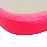 ZNTS Inflatable Gymnastics Mat with Pump 700x100x10 cm PVC Pink 91924