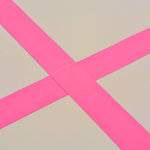 ZNTS Inflatable Gymnastics Mat with Pump 700x100x10 cm PVC Pink 91924