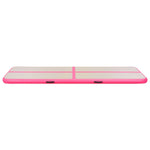 ZNTS Inflatable Gymnastics Mat with Pump 700x100x10 cm PVC Pink 91924