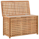 ZNTS Laundry Chest 77.5x37.5x46.5 cm Solid Walnut Wood 247602