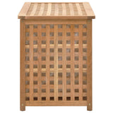 ZNTS Laundry Chest 77.5x37.5x46.5 cm Solid Walnut Wood 247602
