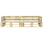ZNTS Garden 2-Seater Sofa Pallets Wood 276311