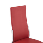 ZNTS Dining Chairs 4 pcs Red Faux Leather 281882