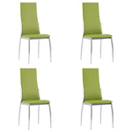 ZNTS Dining Chairs 4 pcs Green Faux Leather 281888