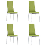 ZNTS Dining Chairs 4 pcs Green Faux Leather 281888