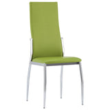 ZNTS Dining Chairs 4 pcs Green Faux Leather 281888