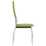 ZNTS Dining Chairs 4 pcs Green Faux Leather 281888