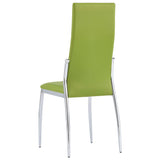ZNTS Dining Chairs 4 pcs Green Faux Leather 281888