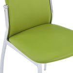 ZNTS Dining Chairs 4 pcs Green Faux Leather 281888