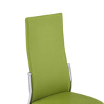 ZNTS Dining Chairs 4 pcs Green Faux Leather 281888