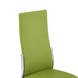 ZNTS Dining Chairs 4 pcs Green Faux Leather 281888