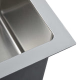 ZNTS Handmade Kitchen Sink Stainless Steel 145078