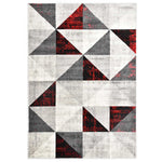 ZNTS Rug Black and Red 160x230 cm PP 134122
