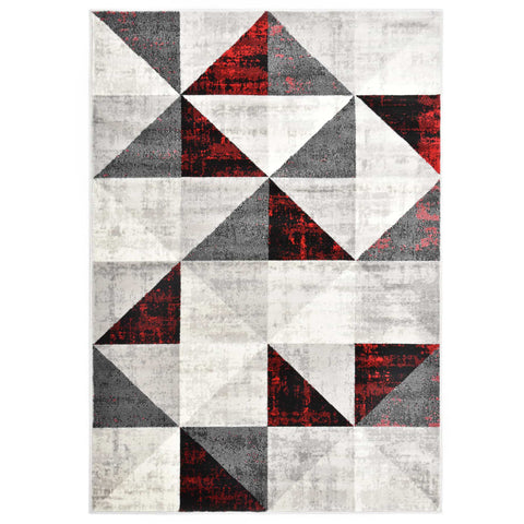 ZNTS Rug Black and Red 160x230 cm PP 134122
