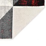 ZNTS Rug Black and Red 160x230 cm PP 134122