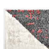 ZNTS Rug Black and Red 160x230 cm PP 134122