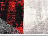 ZNTS Rug Black and Red 160x230 cm PP 134122