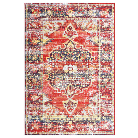 ZNTS Rug Red 140x200 cm PP 134283