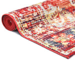 ZNTS Rug Red 140x200 cm PP 134283