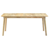 ZNTS Dining Table 180x90x76 cm Solid Mango Wood 282720