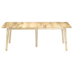 ZNTS Dining Table 220x100x76 cm Solid Mango Wood 282721