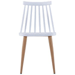 ZNTS Dining Chairs 6 pcs White Plastic 276240
