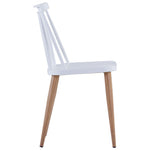 ZNTS Dining Chairs 6 pcs White Plastic 276240