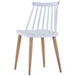 ZNTS Dining Chairs 6 pcs White Plastic 276240