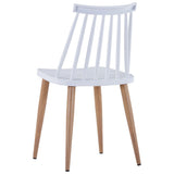 ZNTS Dining Chairs 6 pcs White Plastic 276240