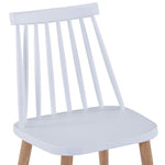 ZNTS Dining Chairs 6 pcs White Plastic 276240