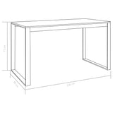 ZNTS Computer Desk White 120x60x70 cm 20246