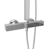 ZNTS Dual Head Shower Set with Thermostat Stainless Steel 145053