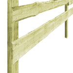 ZNTS 4 pcs 3-Rail Garden Fences Impregnated Pinewood 510x120 cm 276420