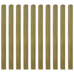 ZNTS 30 pcs Impregnated Fence Slats Wood 120 cm 276471