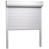 ZNTS Roller Shutter Aluminium 130x140 cm White 144973