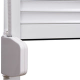 ZNTS Roller Shutter Aluminium 140x150 cm White 144974