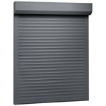 ZNTS Roller Shutter Aluminium 130x140 cm Anthracite 144985