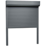 ZNTS Roller Shutter Aluminium 130x140 cm Anthracite 144985