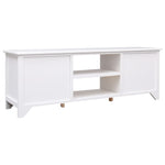 ZNTS TV Cabinet White 115x30x40 cm Paulownia Wood 284115