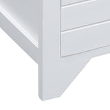 ZNTS TV Cabinet White 115x30x40 cm Paulownia Wood 284115