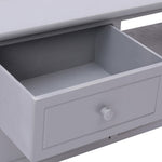 ZNTS TV Cabinet Grey 115x30x40 cm Paulownia Wood 284116