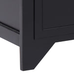ZNTS TV Cabinet Black 115x30x40 cm Paulownia Wood 284118