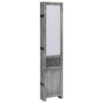 ZNTS 3-Panel Room Divider Grey 105x165 cm Fabric 284215