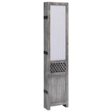 ZNTS 3-Panel Room Divider Grey 105x165 cm Fabric 284215