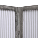 ZNTS 3-Panel Room Divider Grey 105x165 cm Fabric 284215