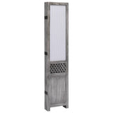 ZNTS 5-Panel Room Divider Grey 175x165 cm Fabric 284217