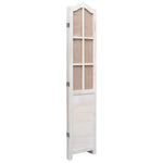 ZNTS 3-Panel Room Divider White 105x165 cm Fabric 284219